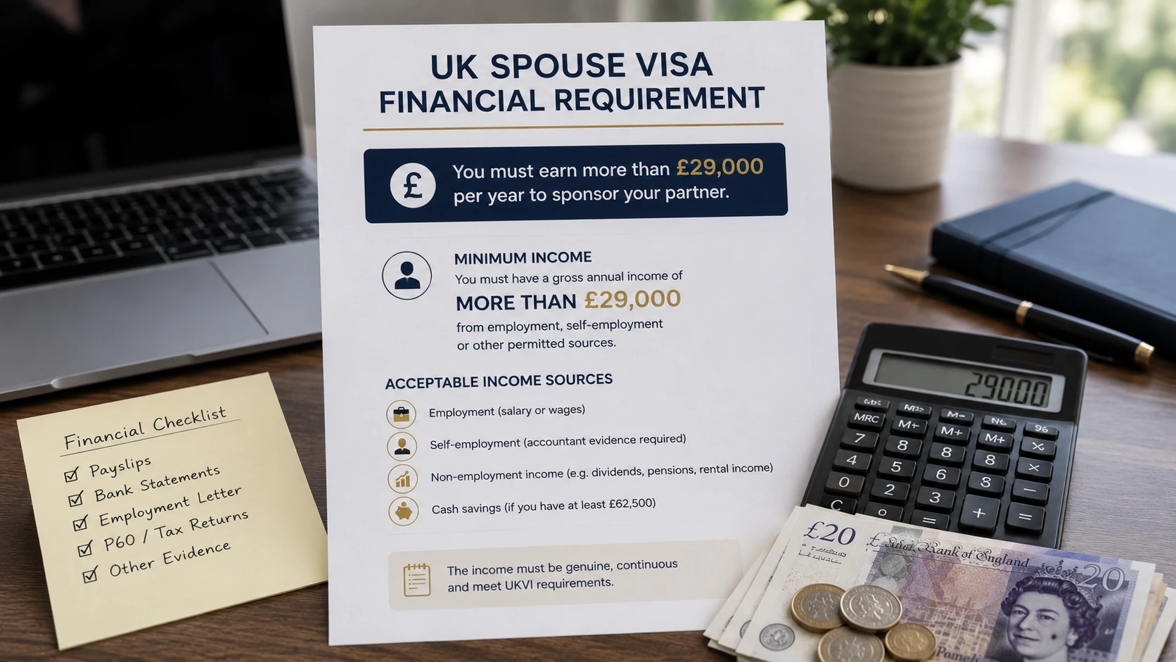 Meeting the Financial Requirement for UK Spouse Visa